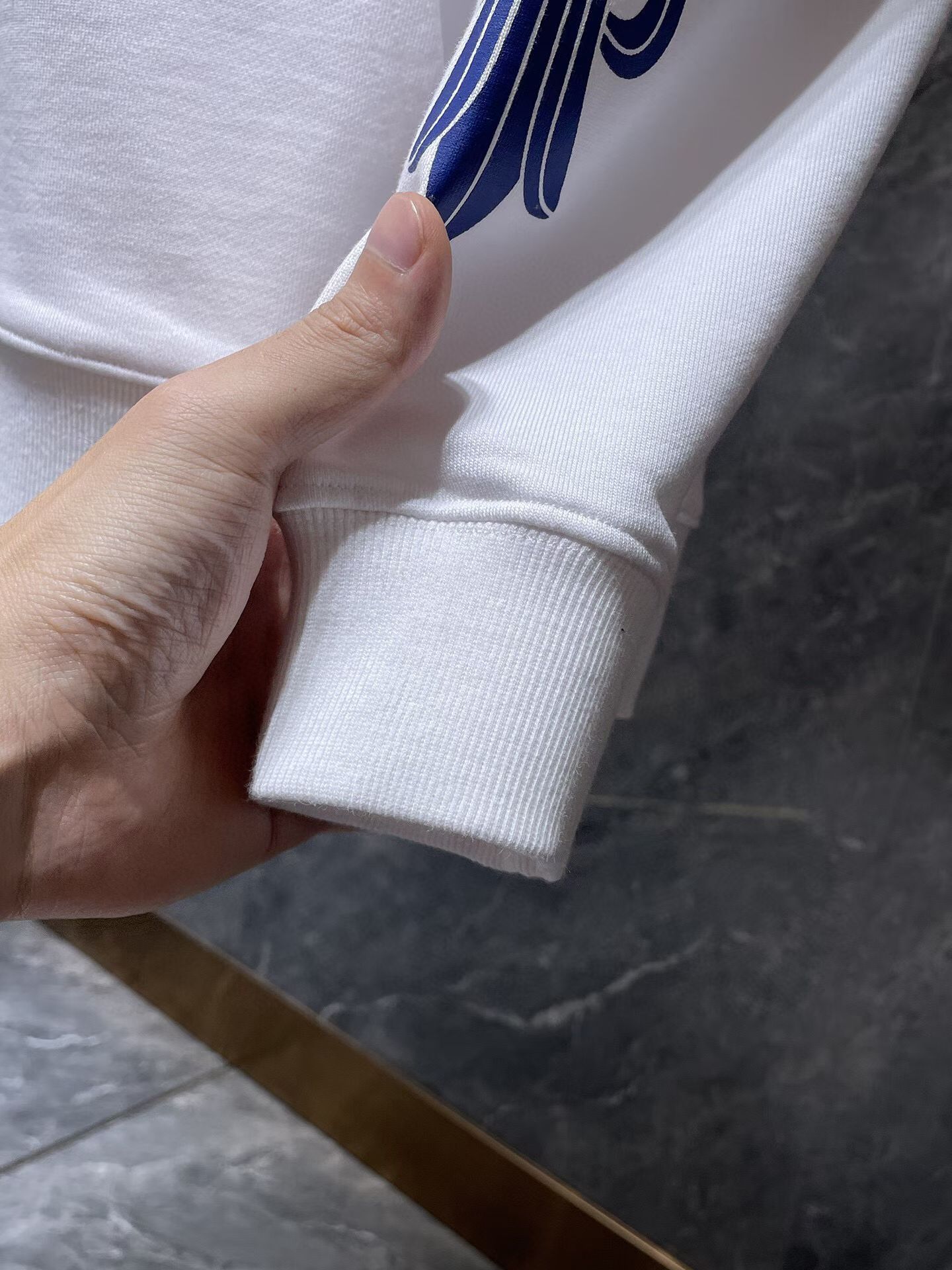 R-ing Stones Hoodie White Blue™