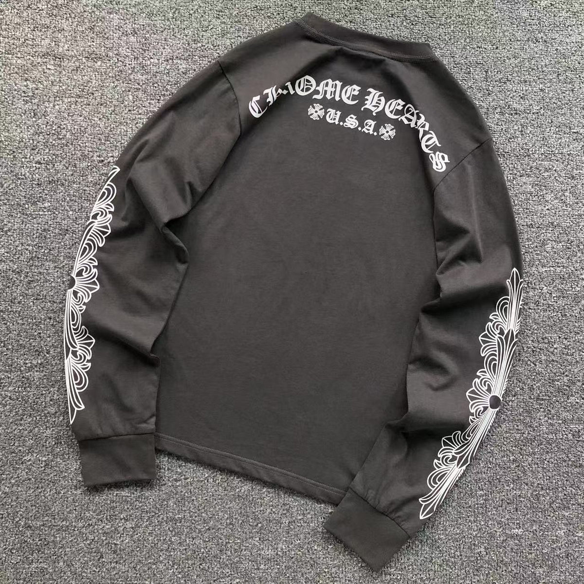 Small Horseshoe Logo Grey Longsleeve™
