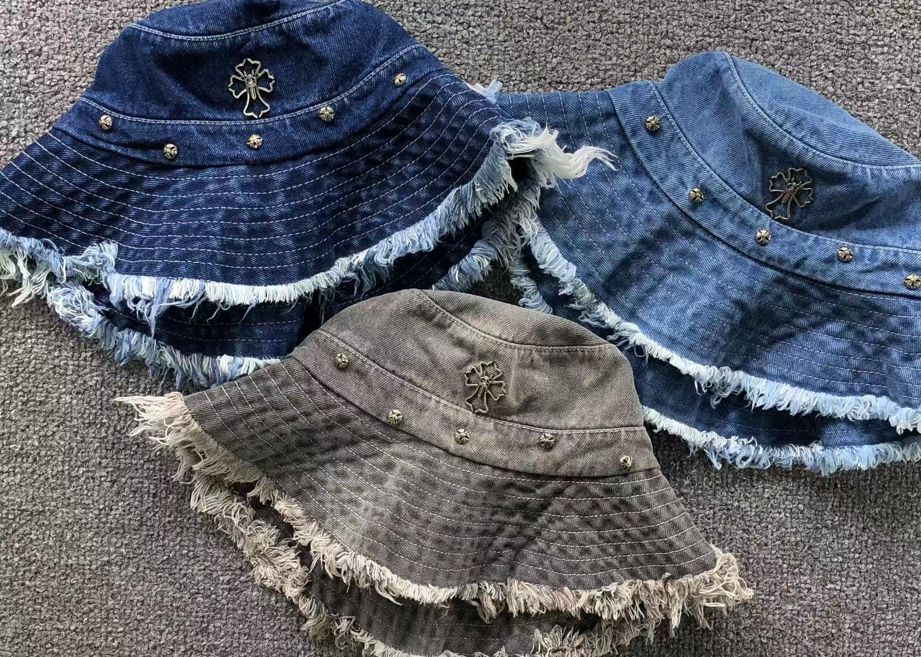 Torn Edge Denim Fisherman Hat™