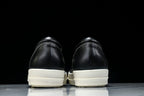DRKSHDW Vintage Low Black Milk Leather Sneakers
