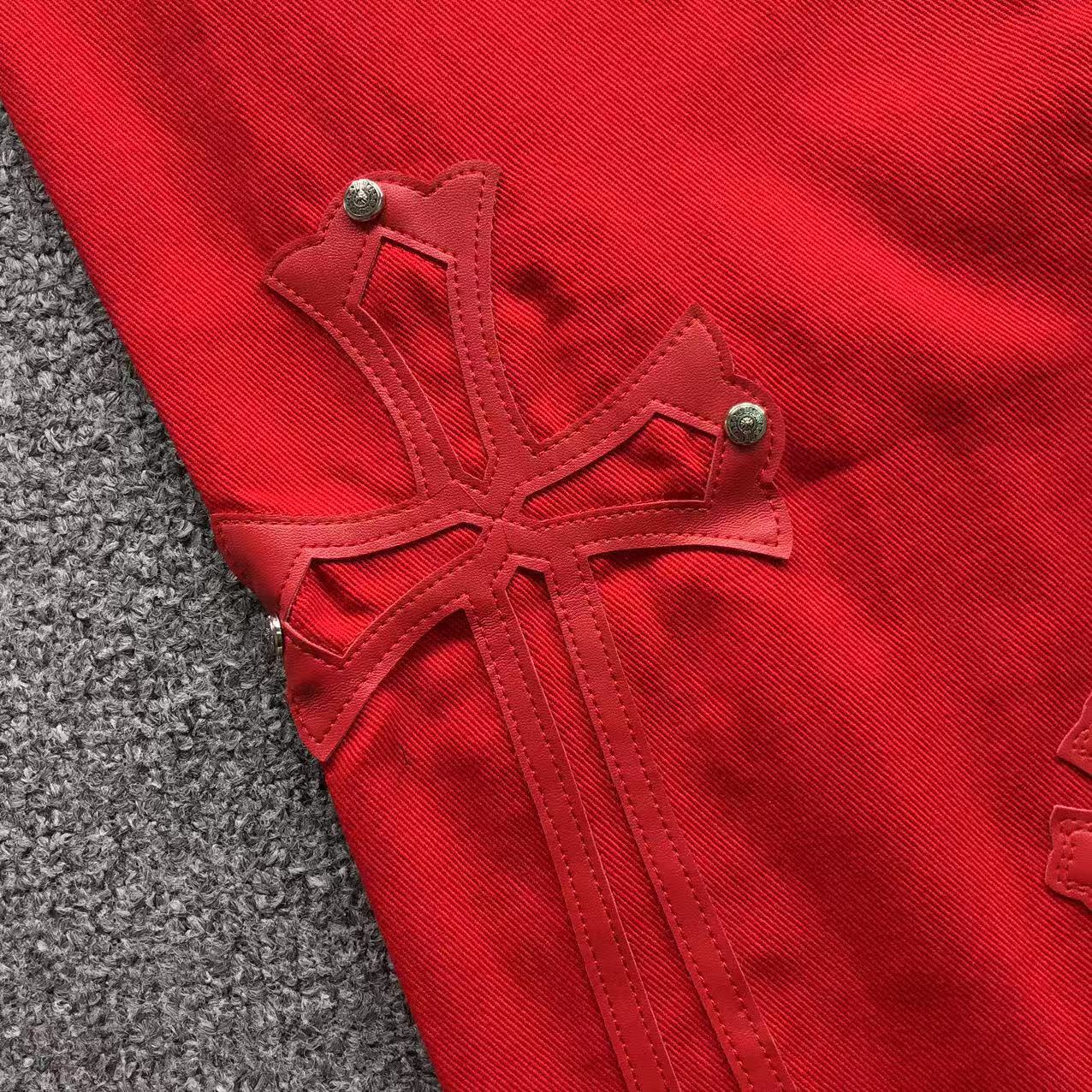 Cross Patch Red Denim Jeans™