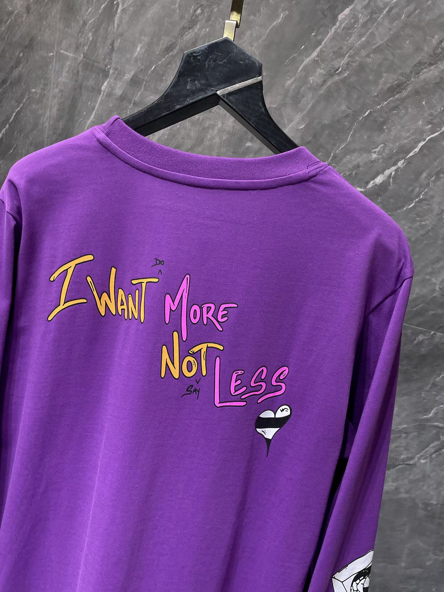 M-Boy I Want More Not Less Purple Long Sleeve™