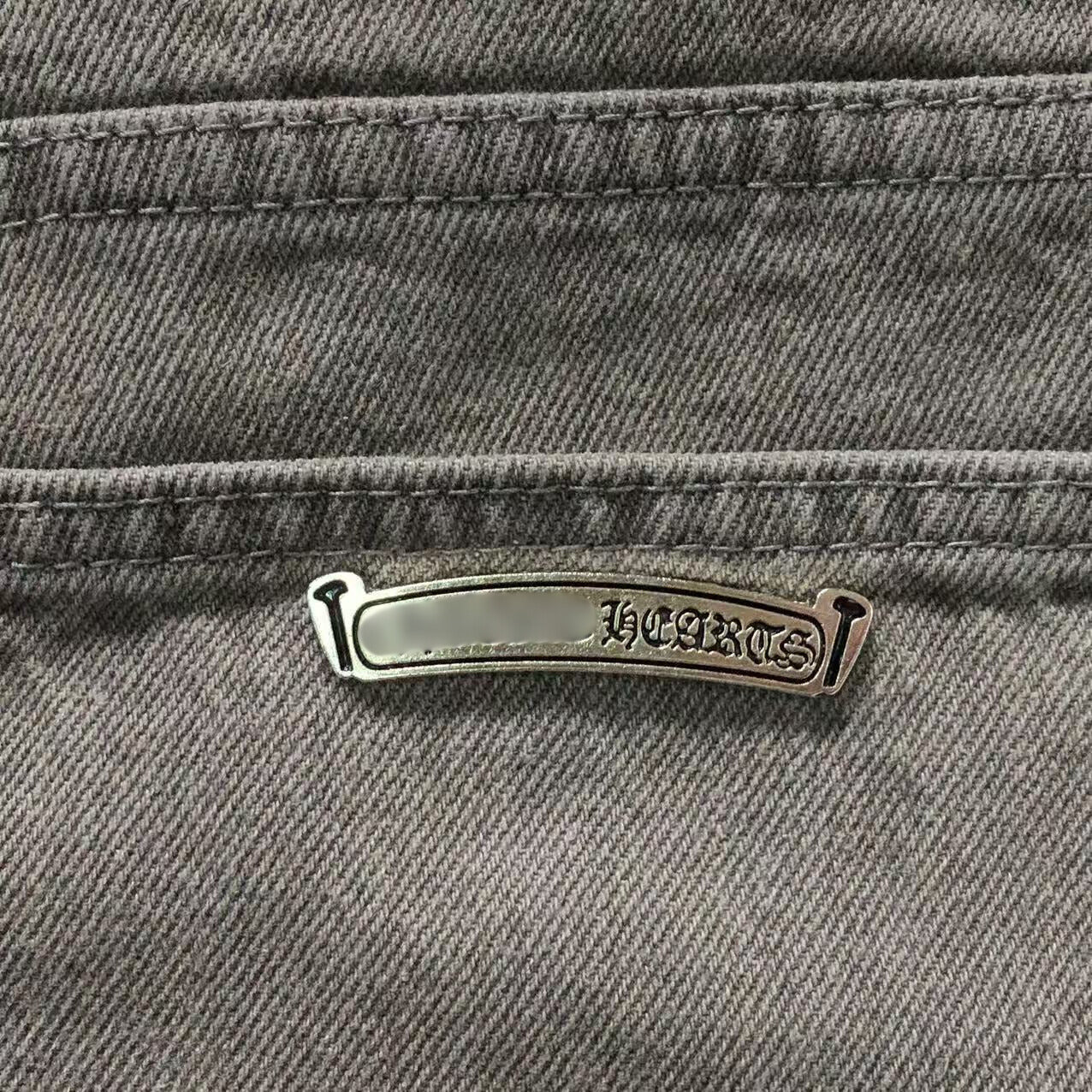 Purple & Black Cross Patch Mixed Graphic Denim Jeans™