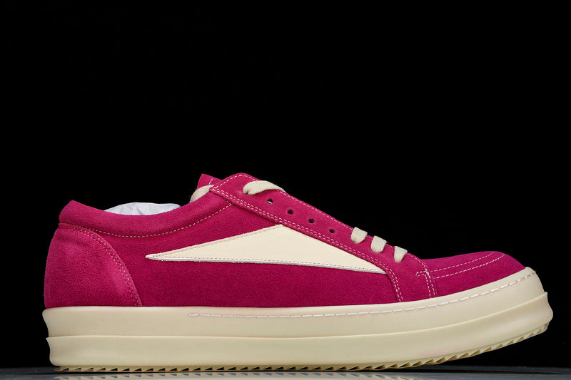 EDFU Vintage Sneaks "Velour Suede Hot Pink Milk White"