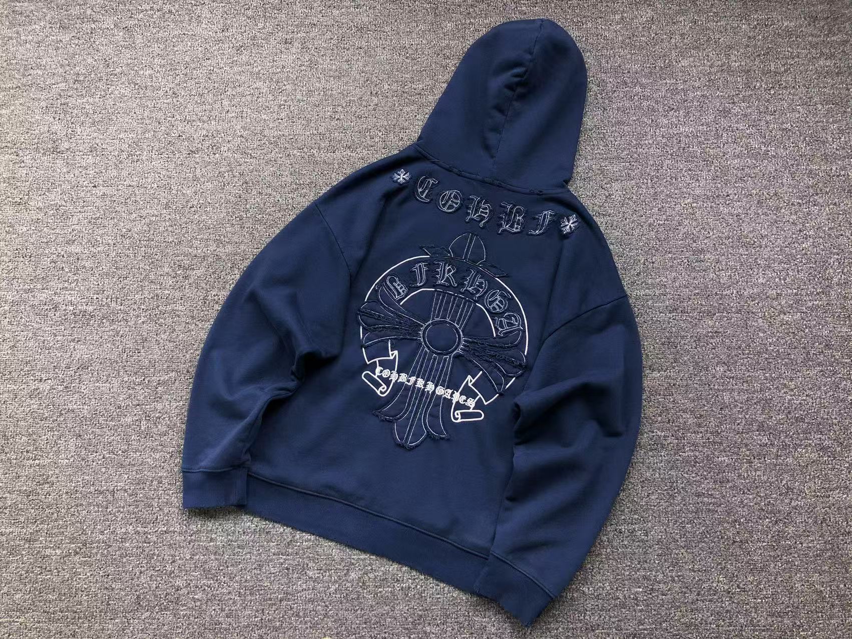 Faded Embroidered Cross Hoodie™