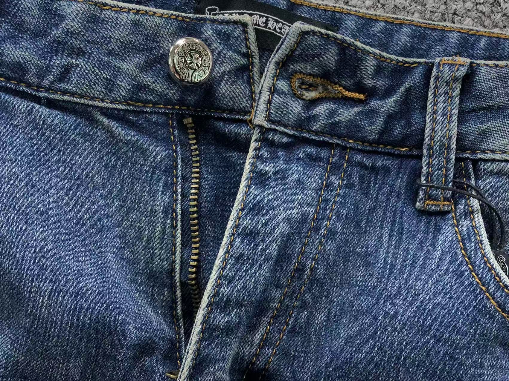 Ghost & Black Cross Patch Denim Jeans™