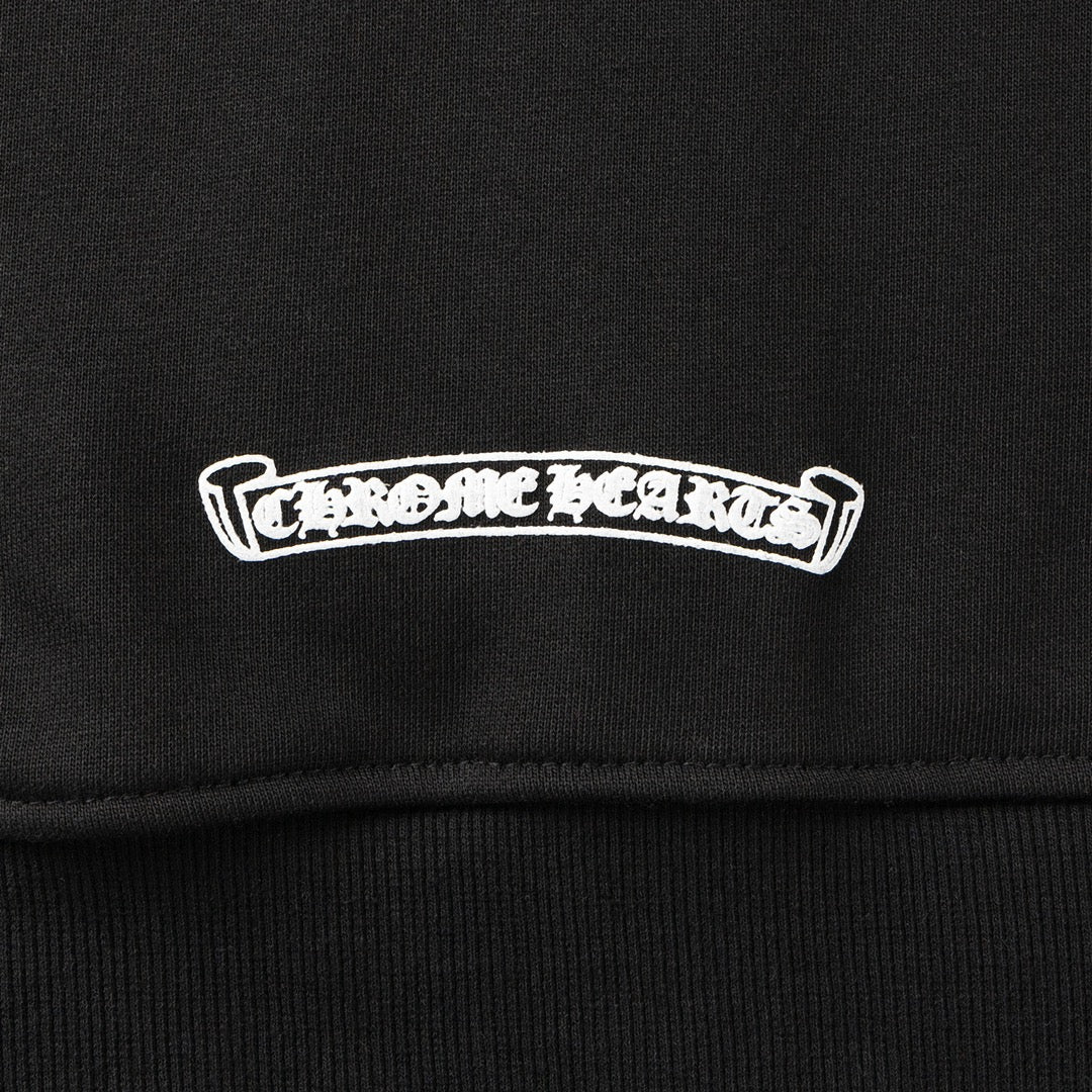 Red Horse Shoe Logo Black Full Zip Hoodie™