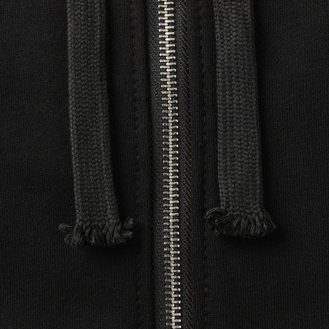 Red Horse Shoe Logo Black Full Zip Hoodie™
