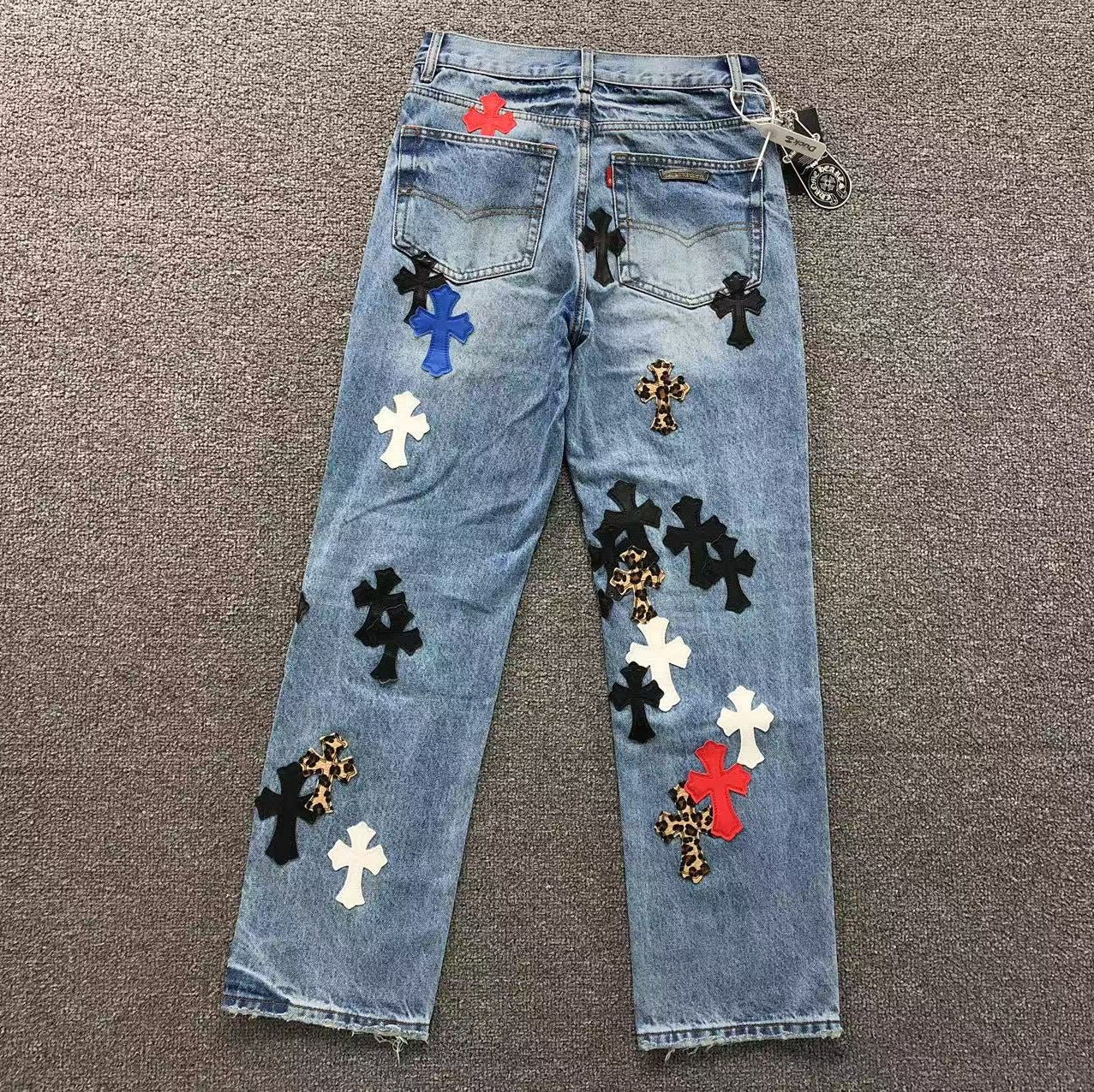 Mixed Cross Patch Denim Jeans™