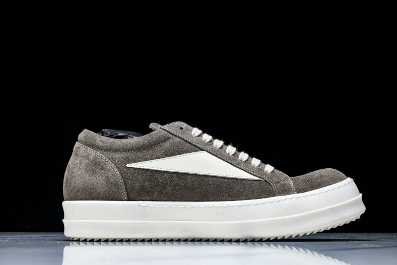 Vintage Low "Grey Dust Milk" Suede Sneakers