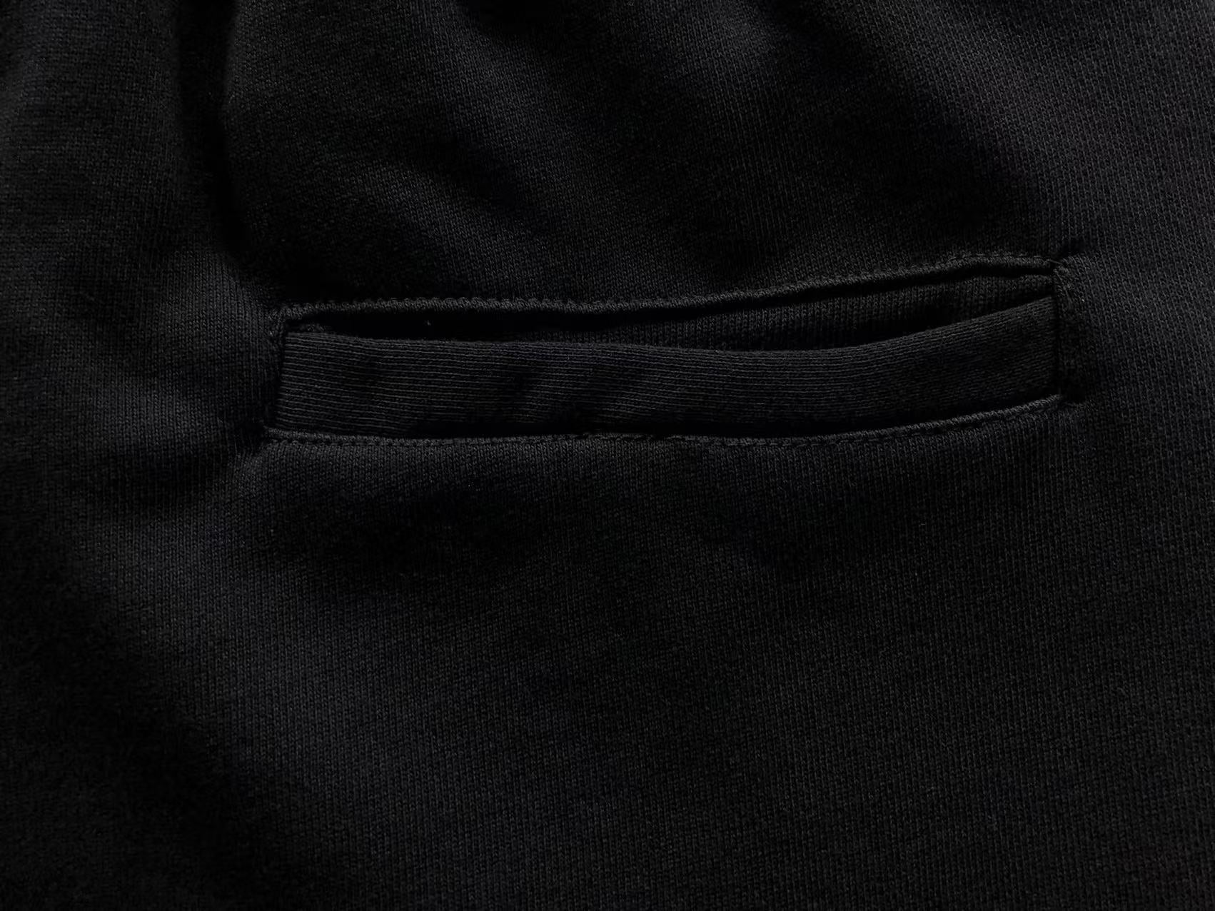 Black Cross Patch Black Sweatpants™