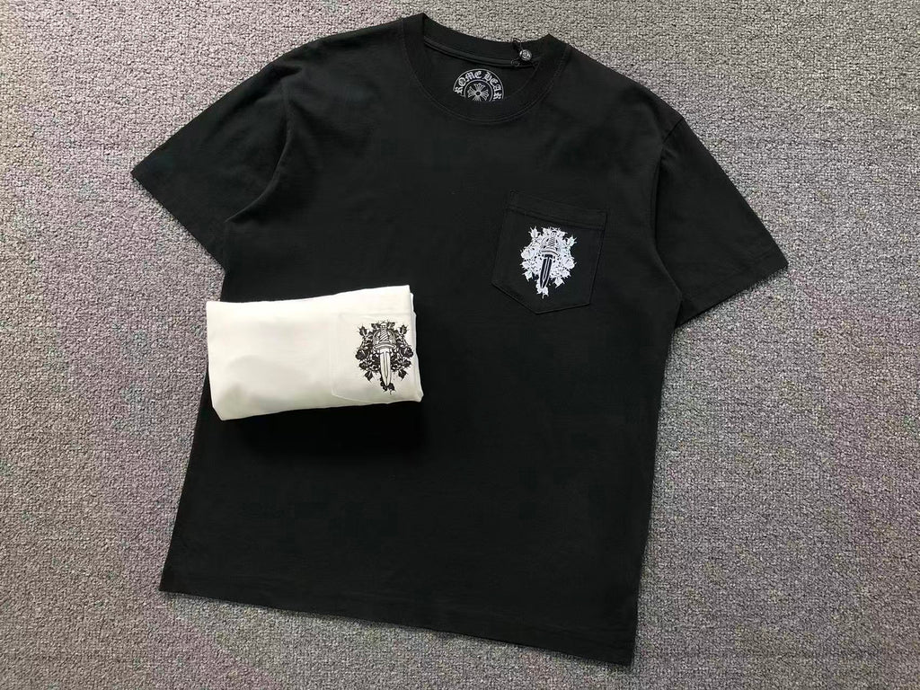 Dagger Crest Pocket White/Black T-Shirt™