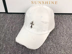 Metallic Cross Torn Fabric Baseball Cap™