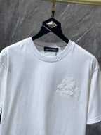 White Embroidered Horseshoe Cross T-Shirt™