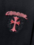 Pink Double Cross Logo Black T-Shirt™