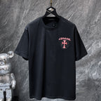 Pink Double Cross Logo Black T-Shirt™