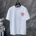 Pink Double Cross Logo White T-Shirt™
