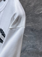 Fleur Cross Graphic White T-Shirt™