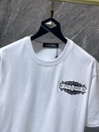 Fleur Cross Graphic White T-Shirt™