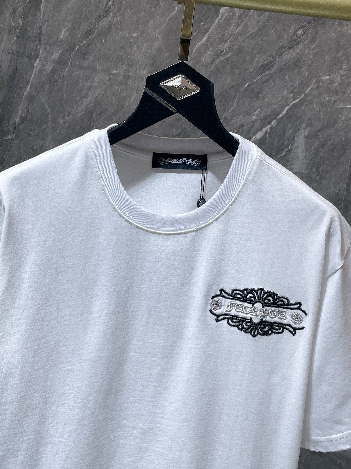 Fleur Cross Graphic White T-Shirt™