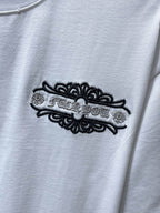 Fleur Cross Graphic White T-Shirt™