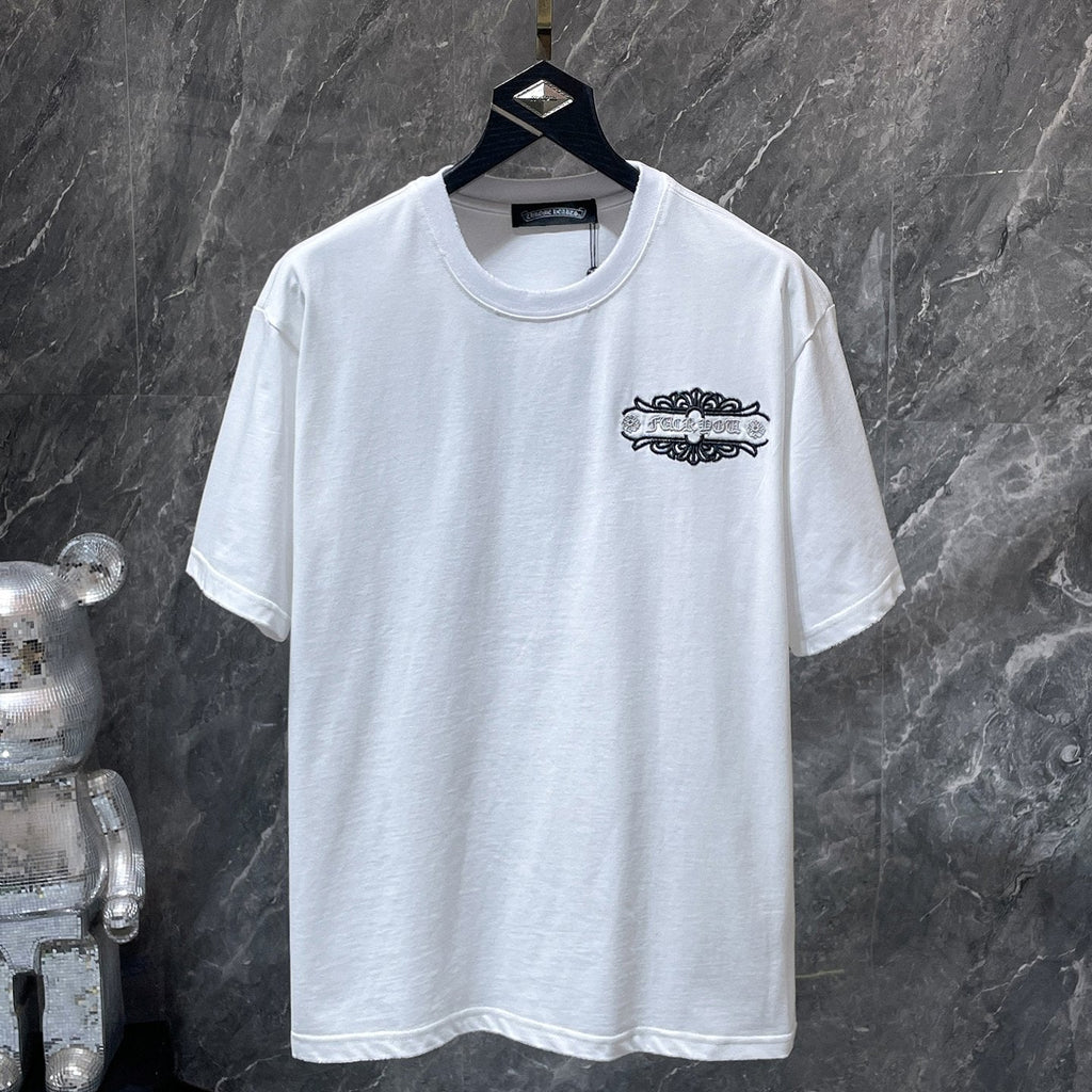 Fleur Cross Graphic White T-Shirt™