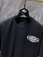 Fleur Cross Graphic Black T-Shirt™