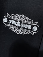 Fleur Cross Graphic Black T-Shirt™