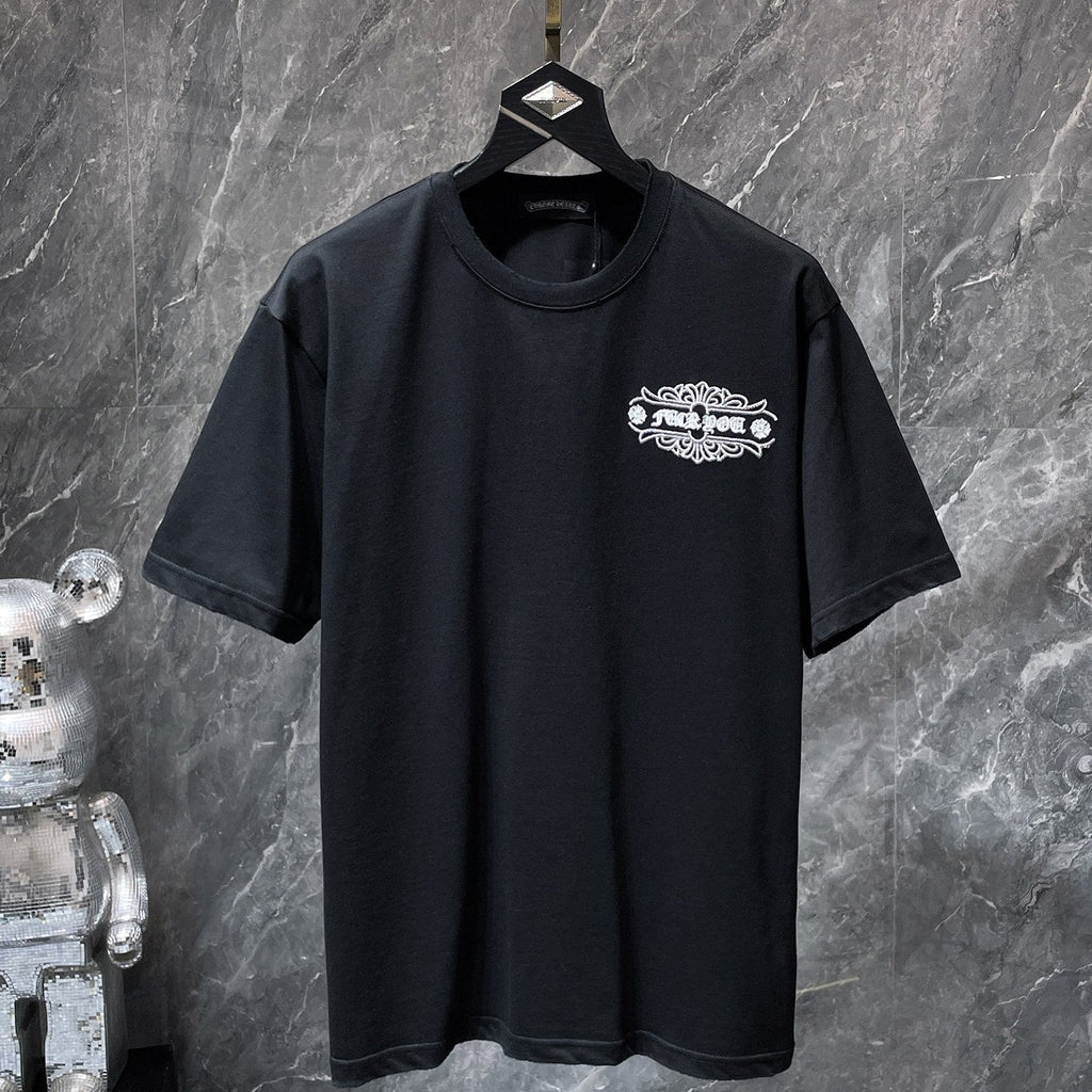 Fleur Cross Graphic Black T-Shirt™
