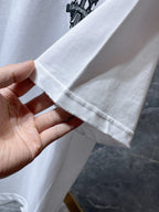 Embroidered Cross Crest White T-Shirt™