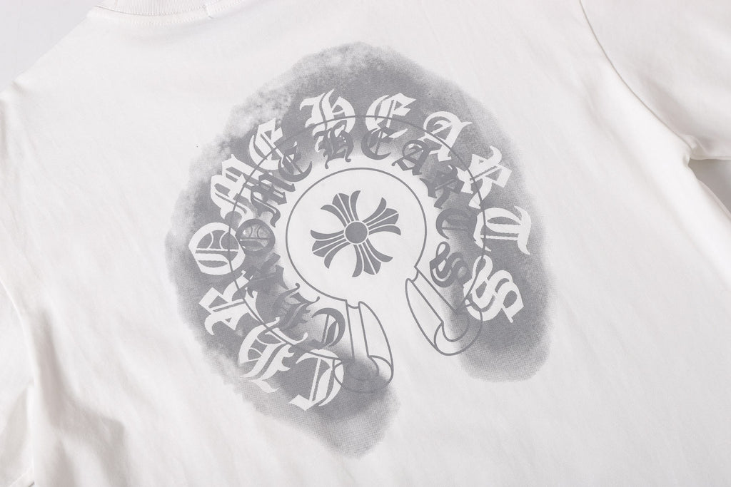 Faded Horseshoe Logo White T-Shirt™