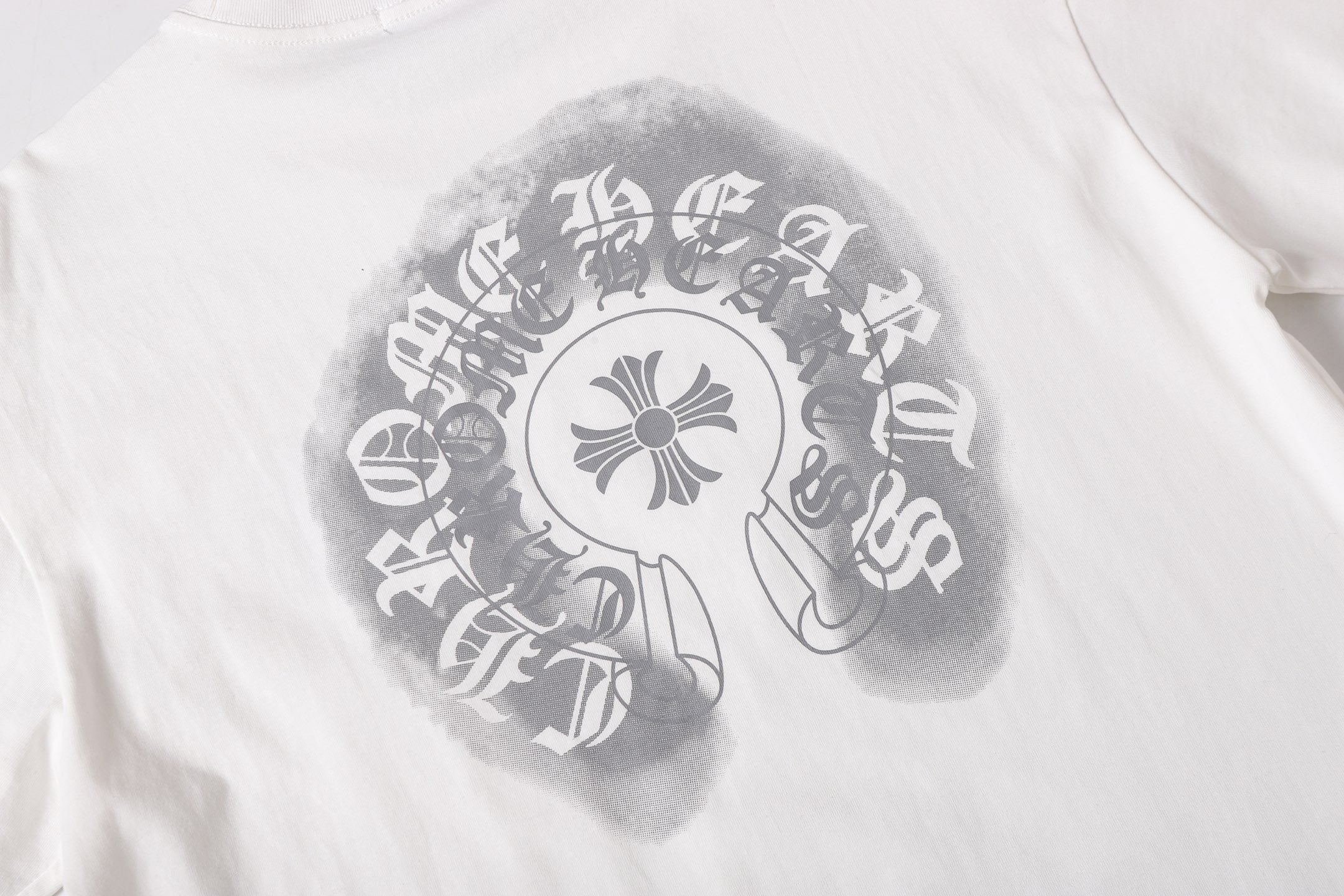 Faded Horseshoe Logo White T-Shirt™