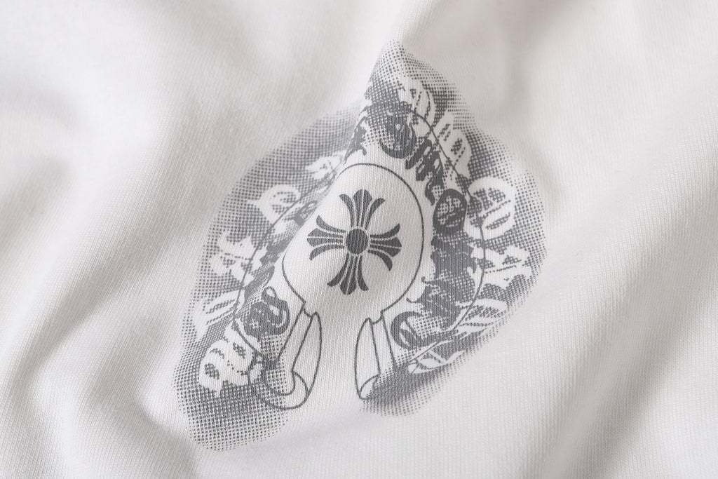 Faded Horseshoe Logo White T-Shirt™