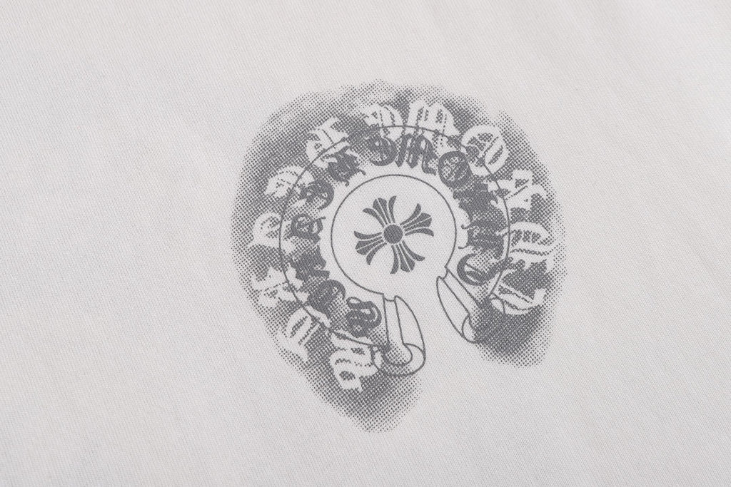 Faded Horseshoe Logo White T-Shirt™