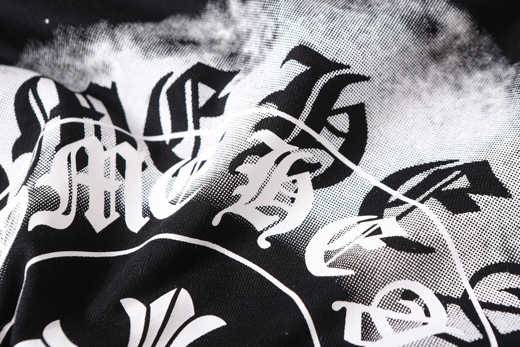 Faded Horseshoe Logo Black T-Shirt™