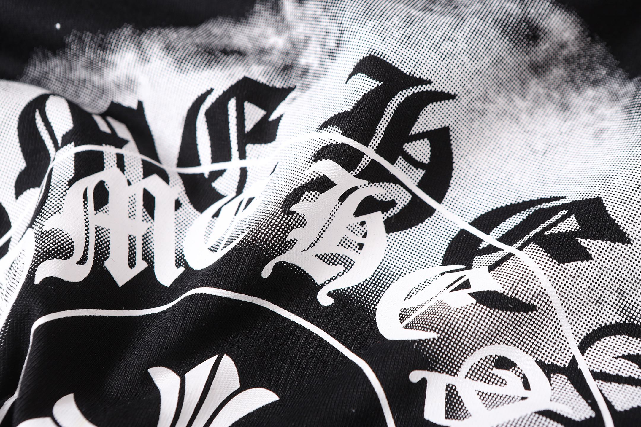 Faded Horseshoe Logo Black T-Shirt™
