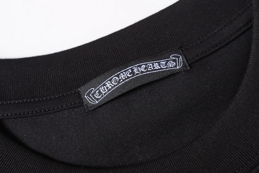 Faded Horseshoe Logo Black T-Shirt™
