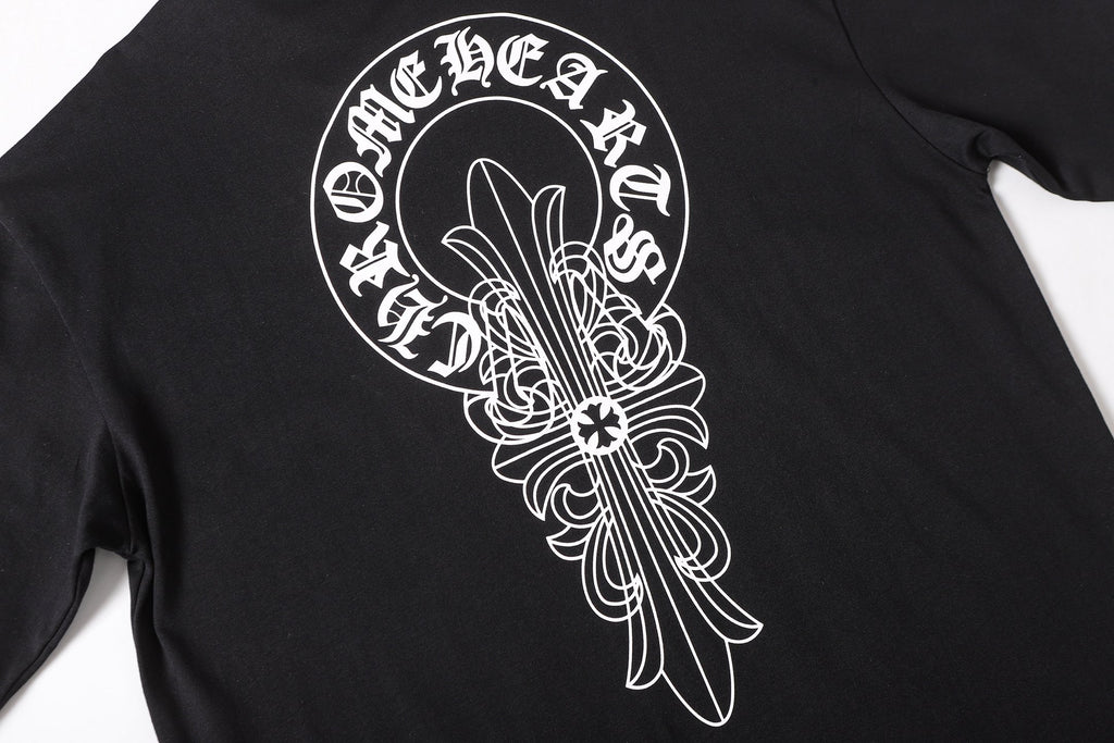 Ornate Cross Graphic Black T-Shirt™