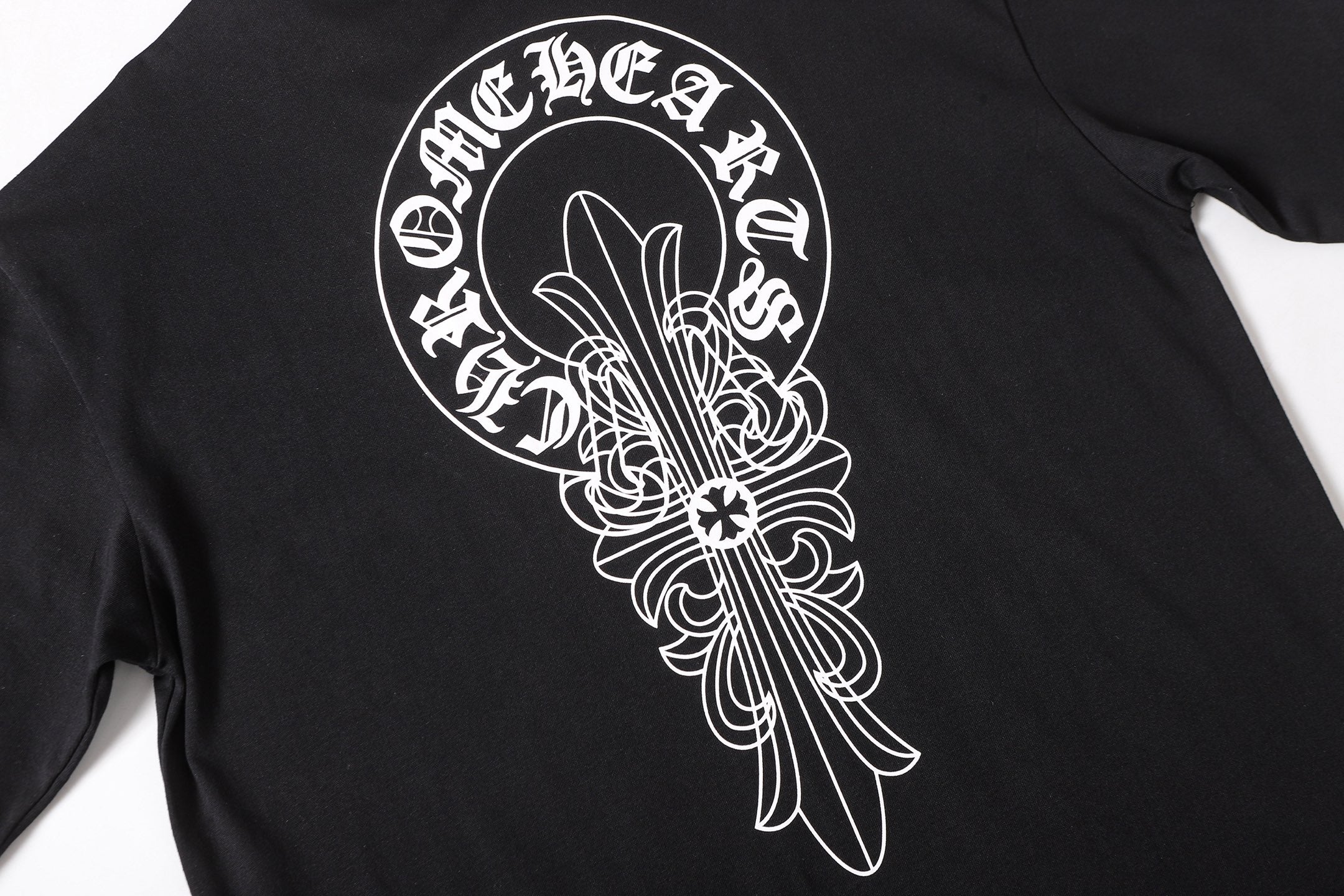 Ornate Cross Graphic Black T-Shirt™