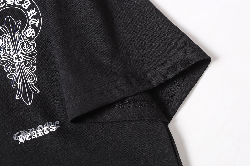 Ornate Cross Graphic Black T-Shirt™