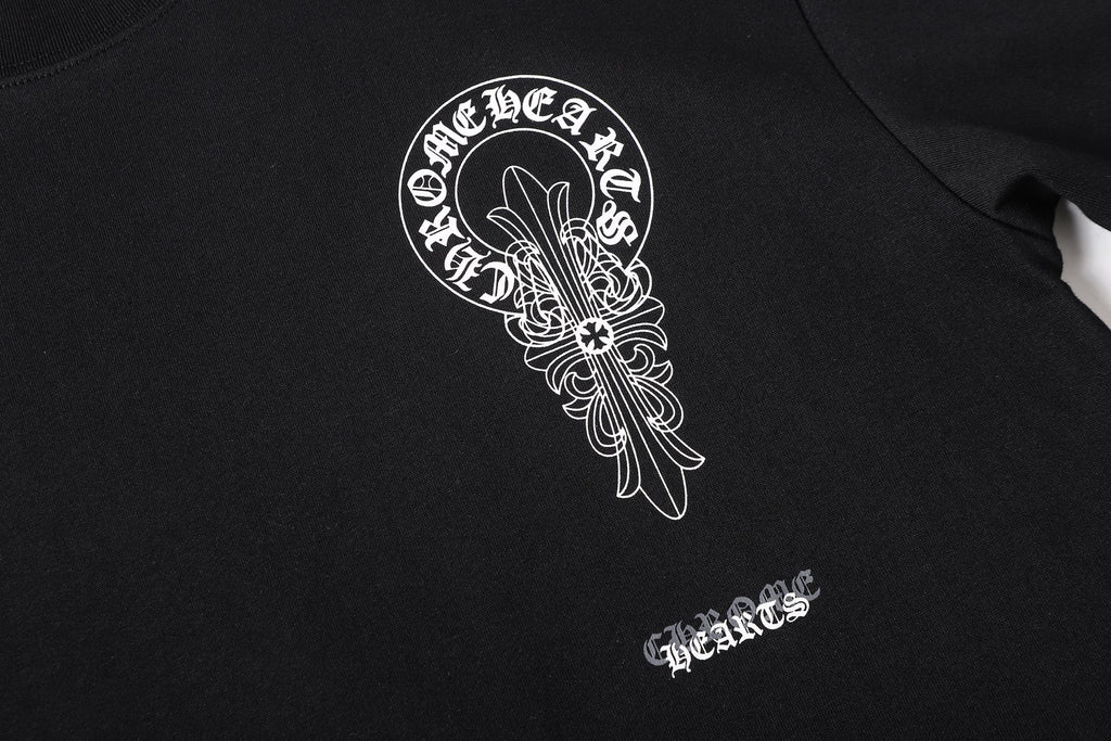Ornate Cross Graphic Black T-Shirt™