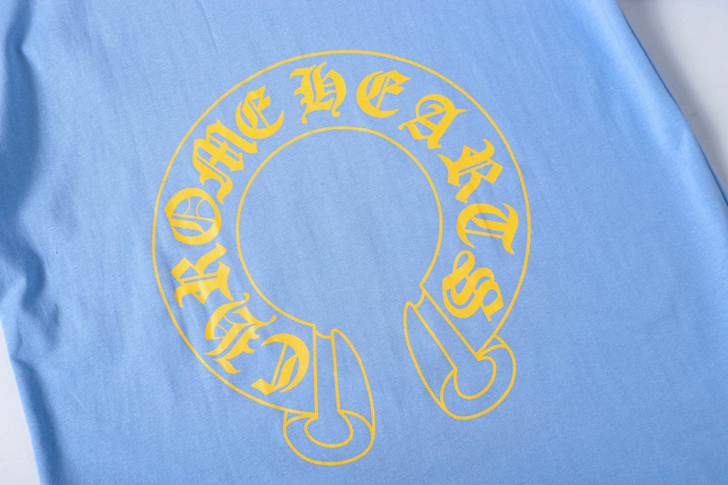 Yellow Horseshoe Light Blue T-Shirt™