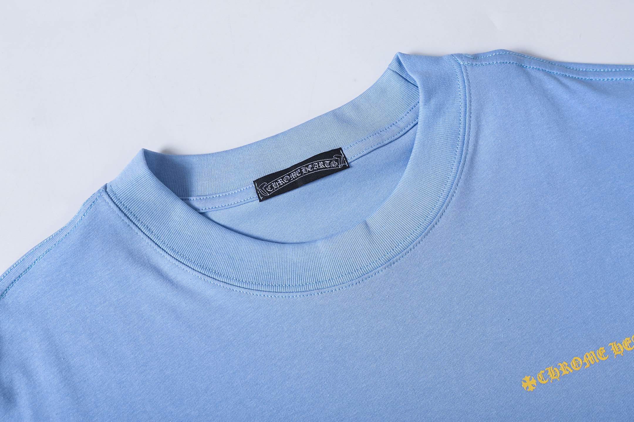 Yellow Horseshoe Light Blue T-Shirt™