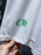 Embroidered Floral Horseshoe White T-Shirt™