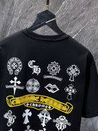 White Icon Grid Black T-Shirt™