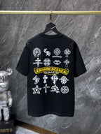 White Icon Grid Black T-Shirt™