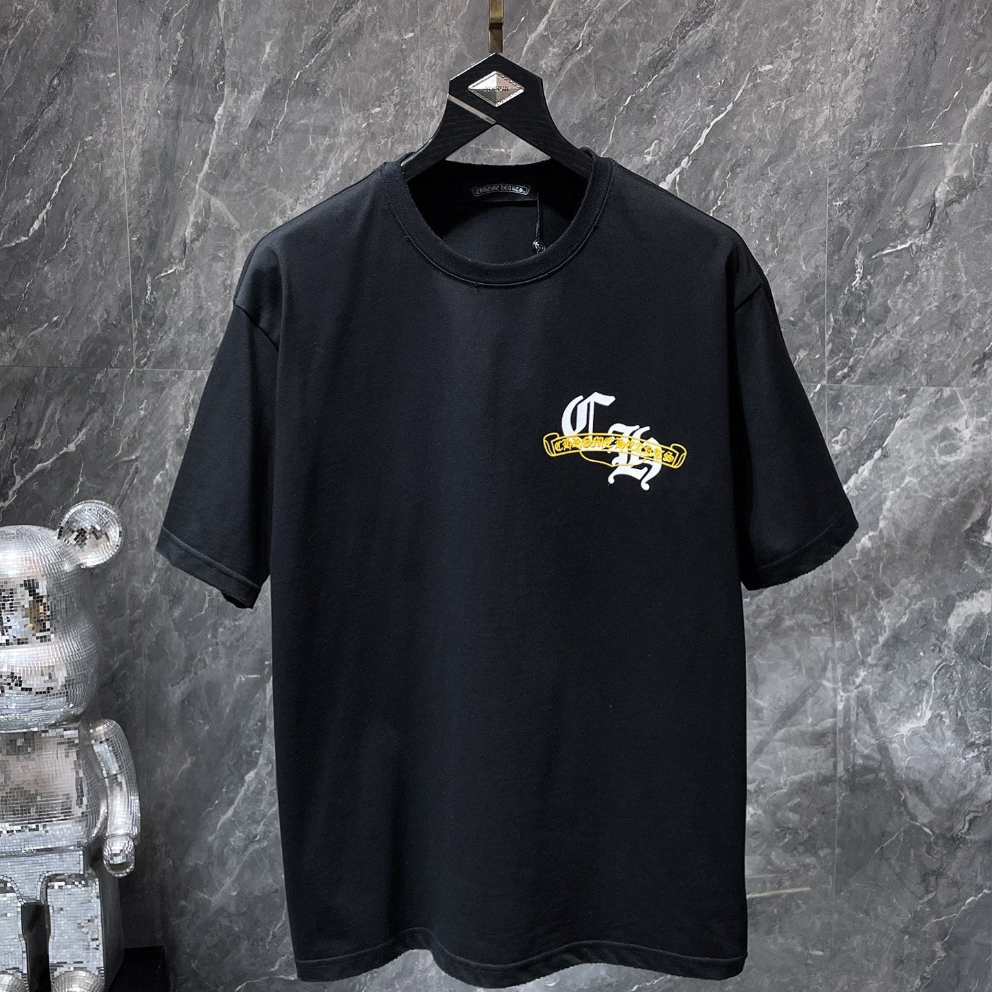 White Icon Grid Black T-Shirt™