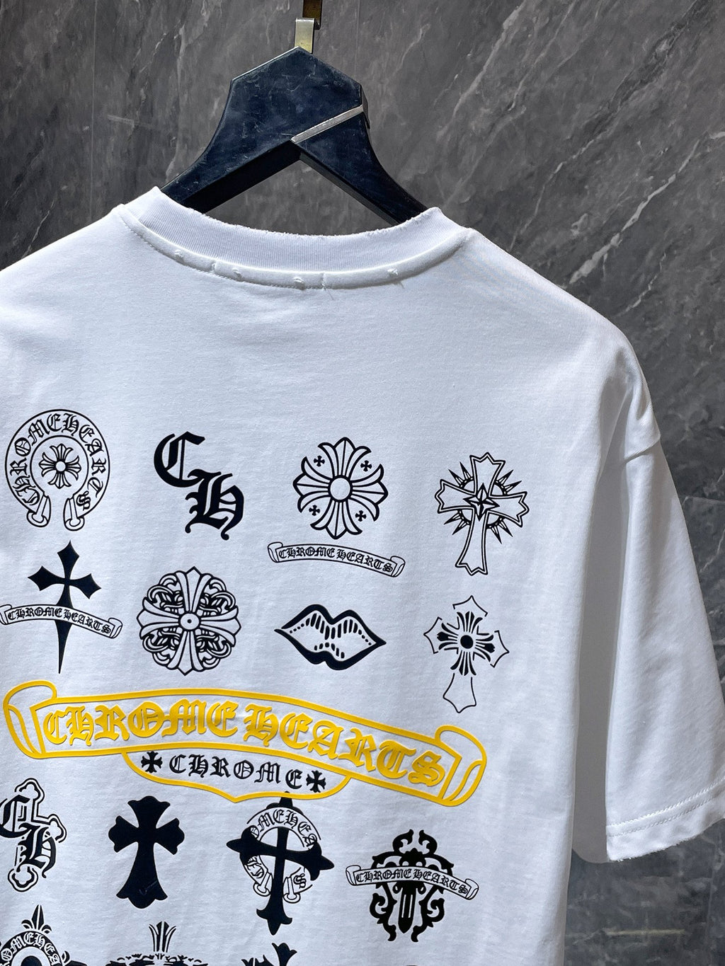 Black Icon Grid White T-Shirt™