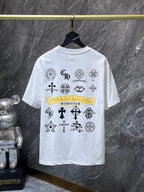Black Icon Grid White T-Shirt™