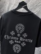 Crystal Cross Logo Black T-Shirt™